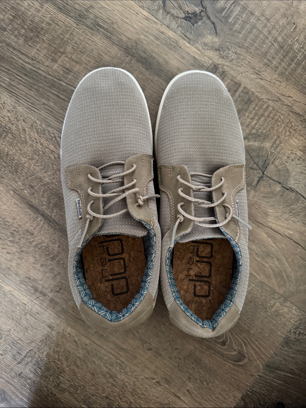 Hey Dude Men's Casual Lace-Up Shoes - Light Taupe